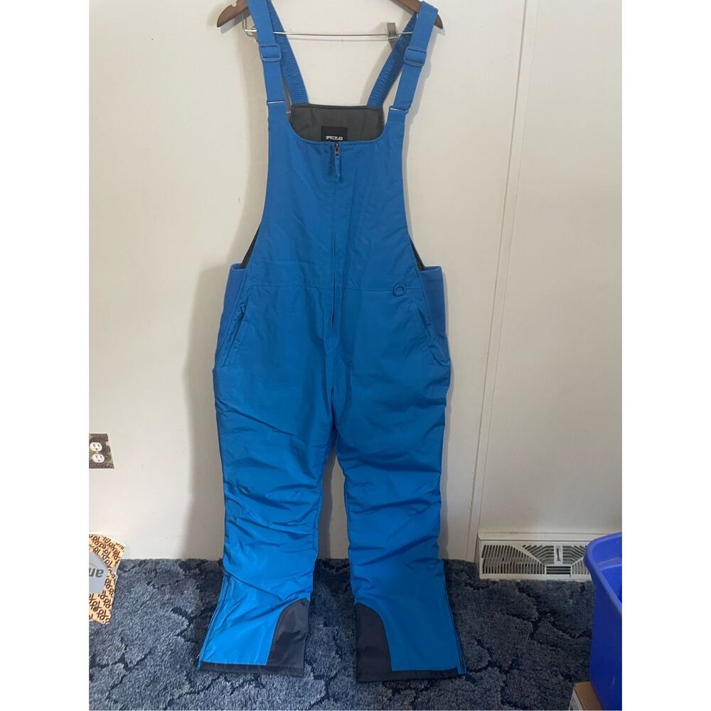 TSLA Womens Essential Insulated Bib Overalls Marina Blue Size 2XL XXL NWOT